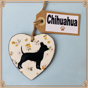 Chihuahua Heart (with tag) Plaque