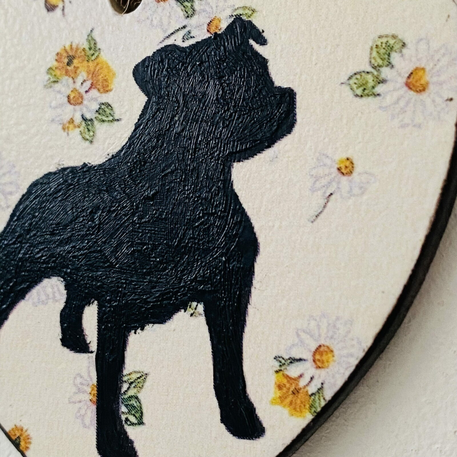 Staffie Heart (with tag) Plaque - Image 4