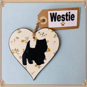Westie Heart (with tag) Plaque