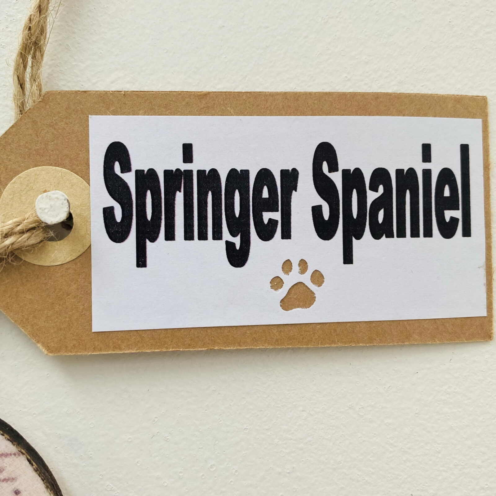 Springer Spaniel Heart (with tag) Plaque - Image 3