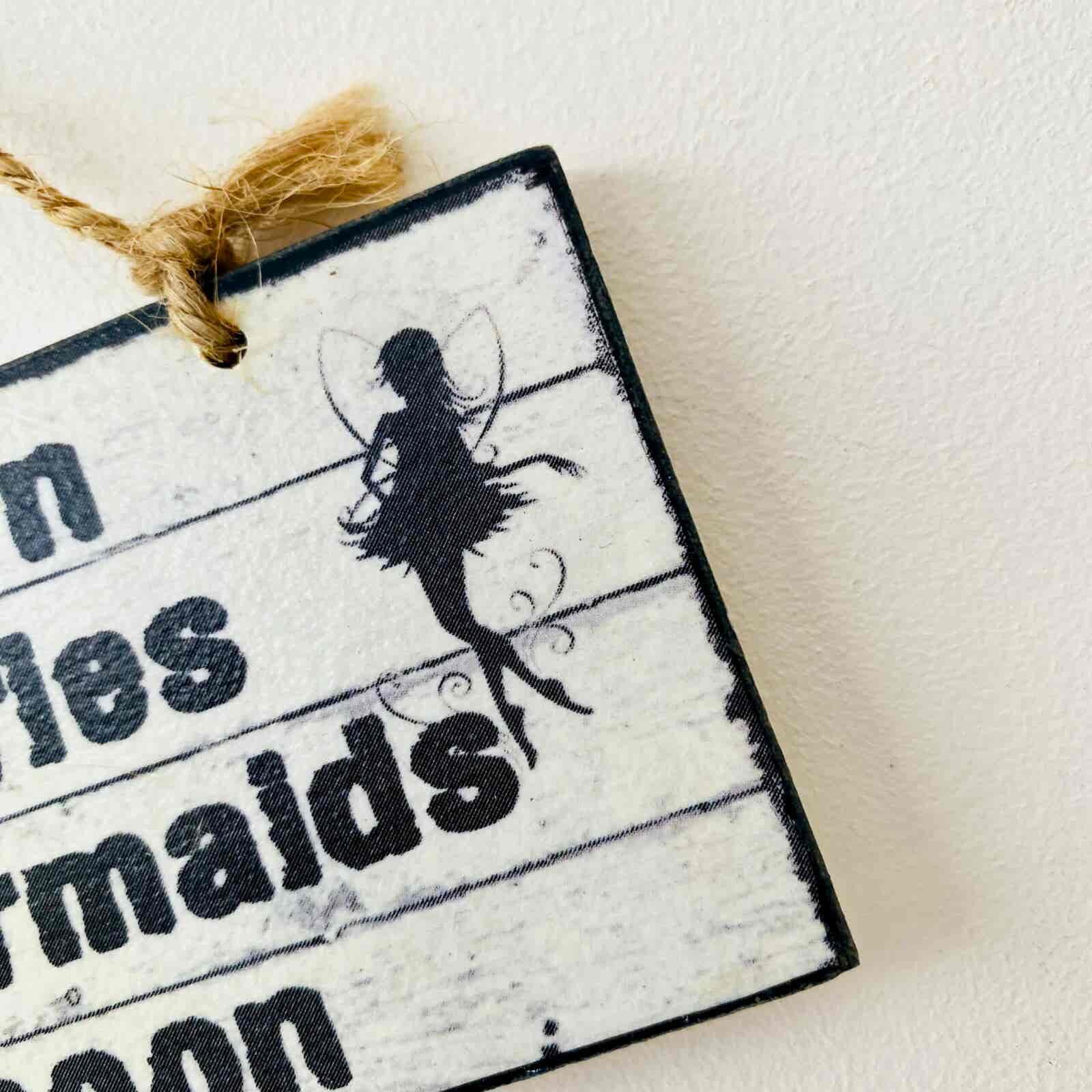 Unicorn, Fairies & Mermaids Plaque - Image 4