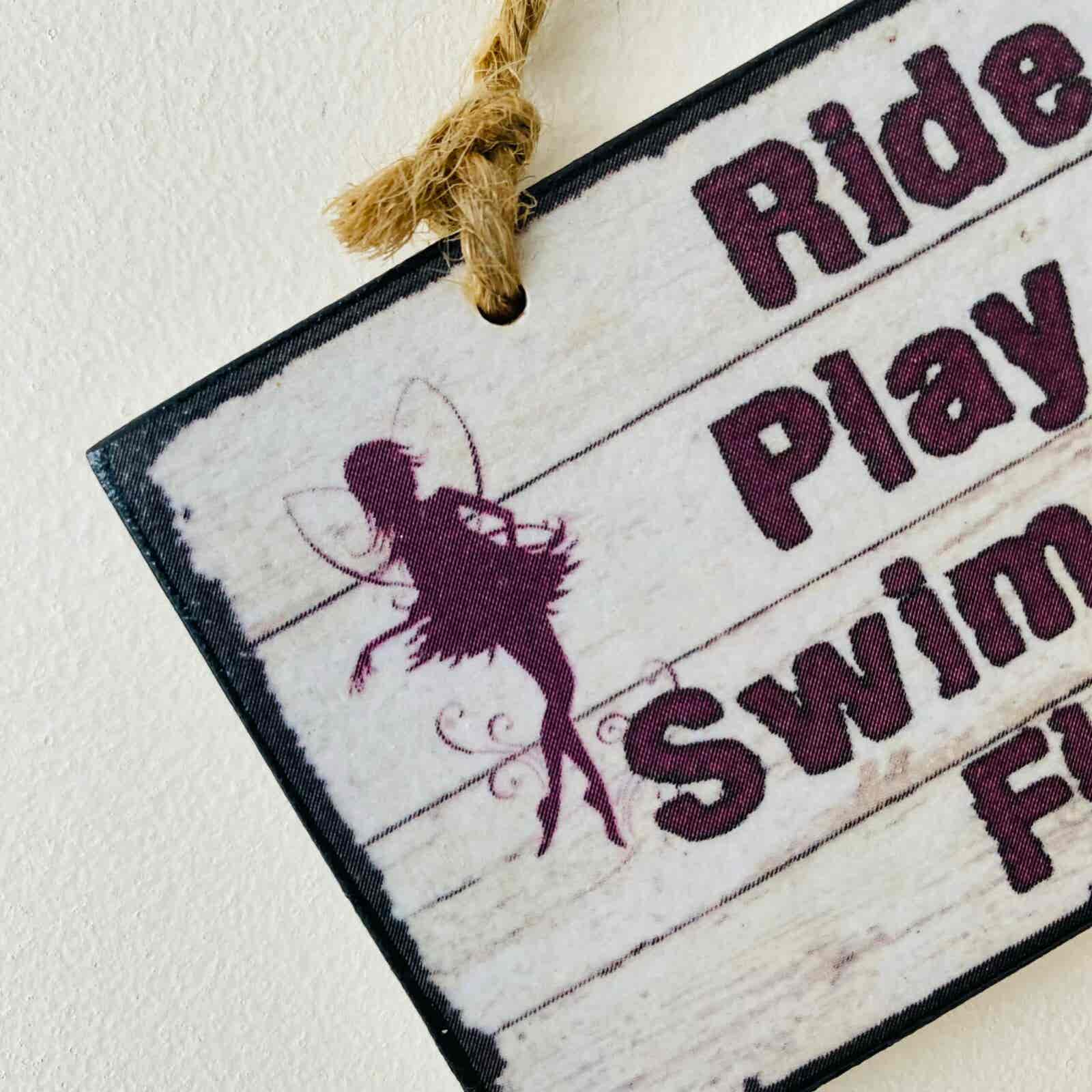 Unicorn, Fairies & Mermaids Plaque - Image 6