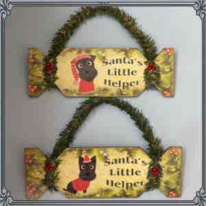 Cracker 'Santa's Little Helper' - Schnauzers with hats