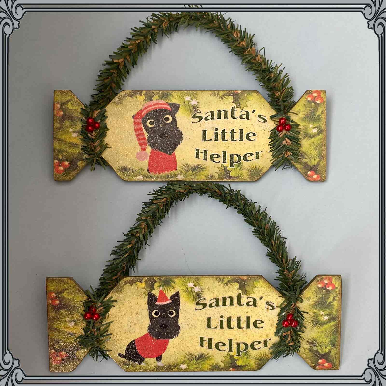 Cracker 'Santa's Little Helper' - Schnauzers with hats