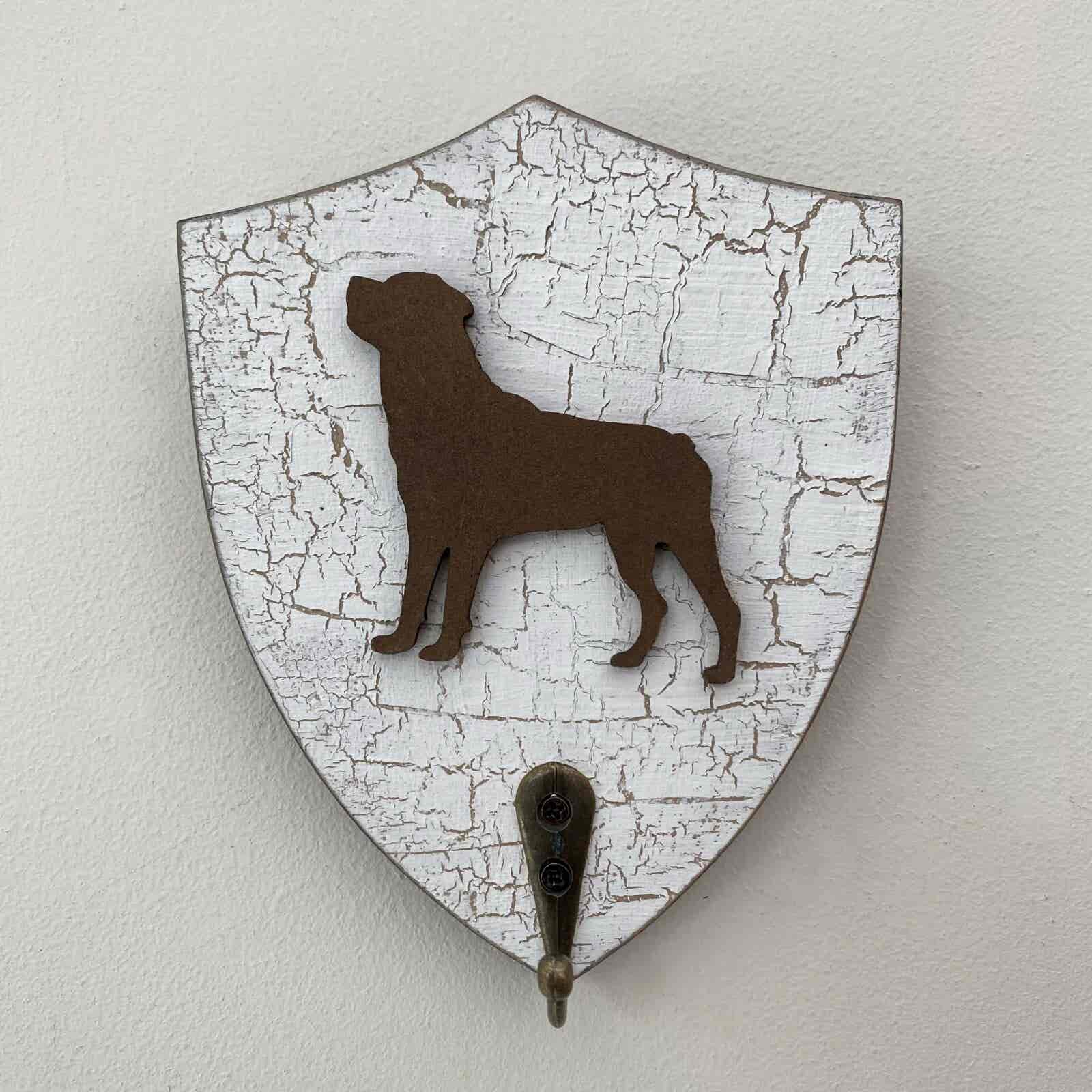 Wooden Shield Key/Lead Hangers- Various Dog Breeds - Image 8