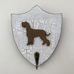 Wooden Shield Key/Lead Hangers- Various Dog Breeds - Schnauzer