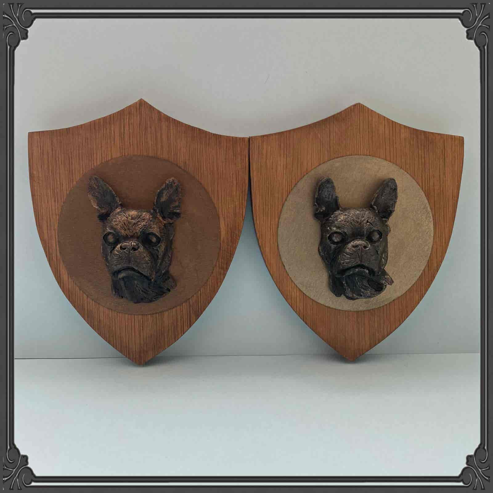 3D Dog Head on Wooden Shield - Boston Terrier - Image 12