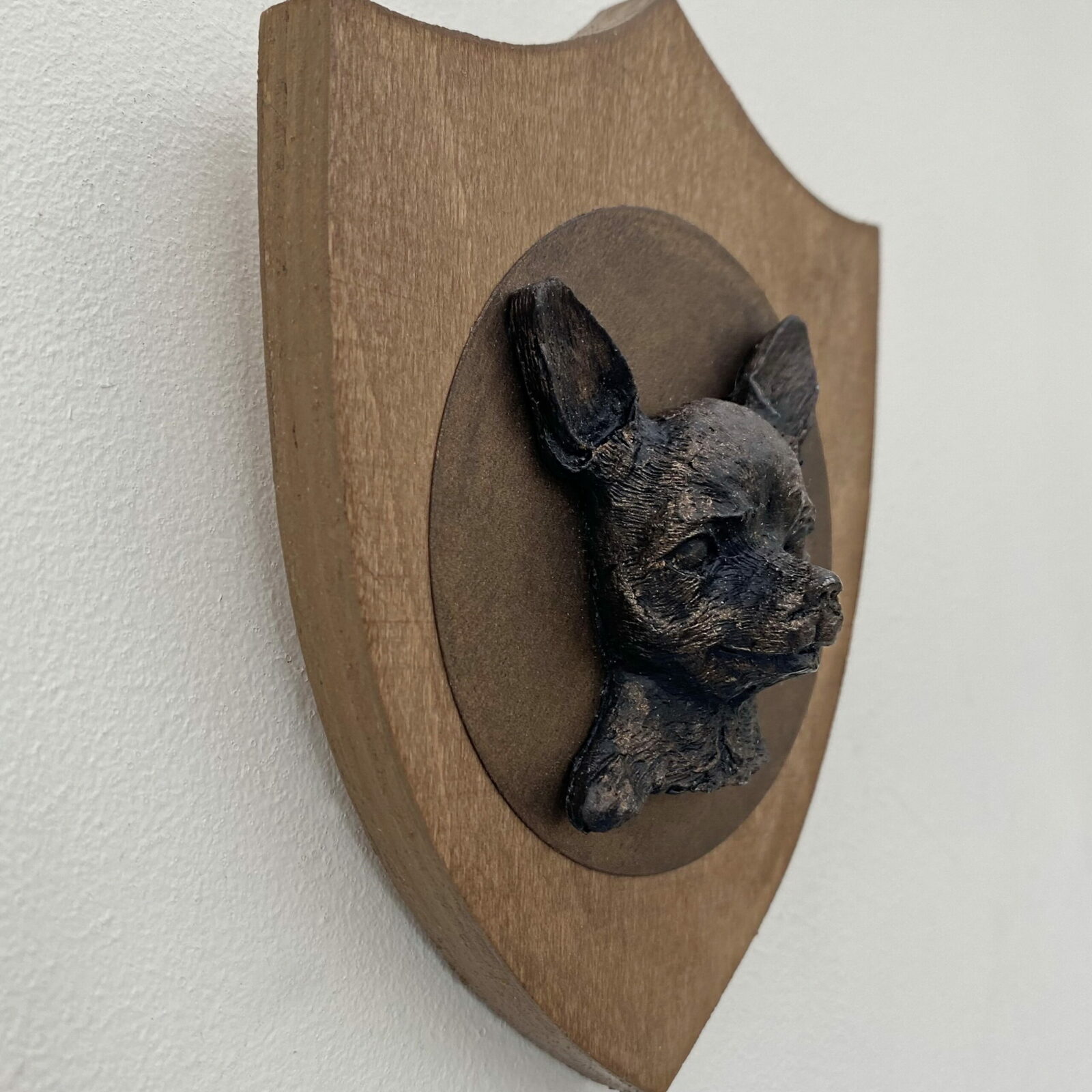 3D Dog Head on Wooden Shield - Chihuahua - Image 3