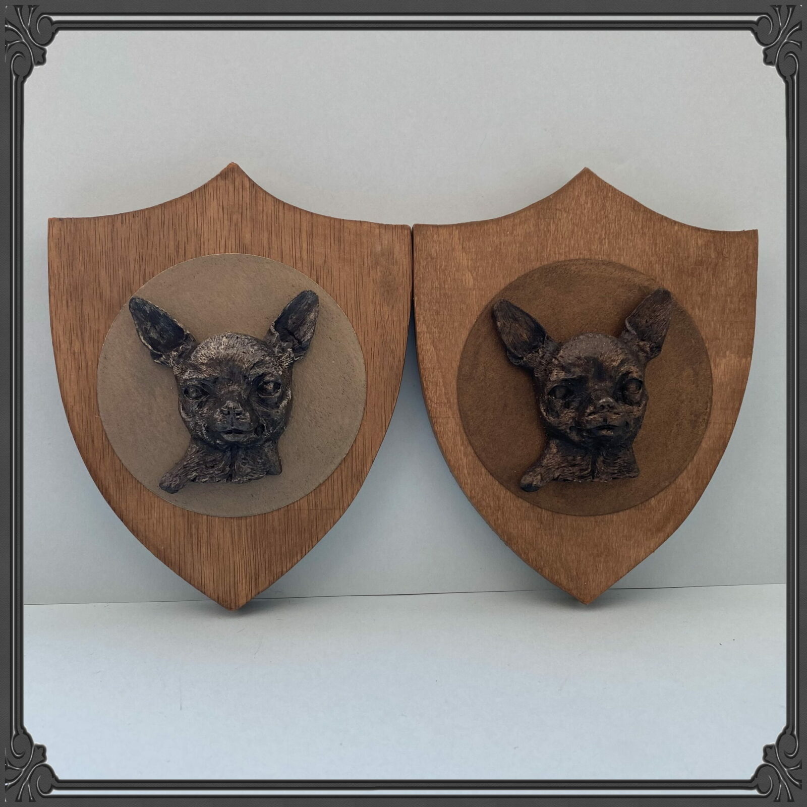 3D Dog Head on Wooden Shield - Chihuahua - Image 12