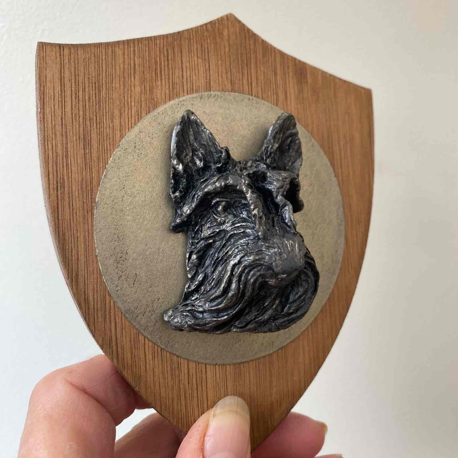 3D Dog Head on Wooden Shield - Scottie - Image 9