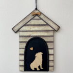 Pug in kennel plaque