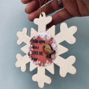Robin Snowflake Bauble