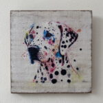 Water Colour Paint Effect Plaque - Dog Breeds - Dalmatian
