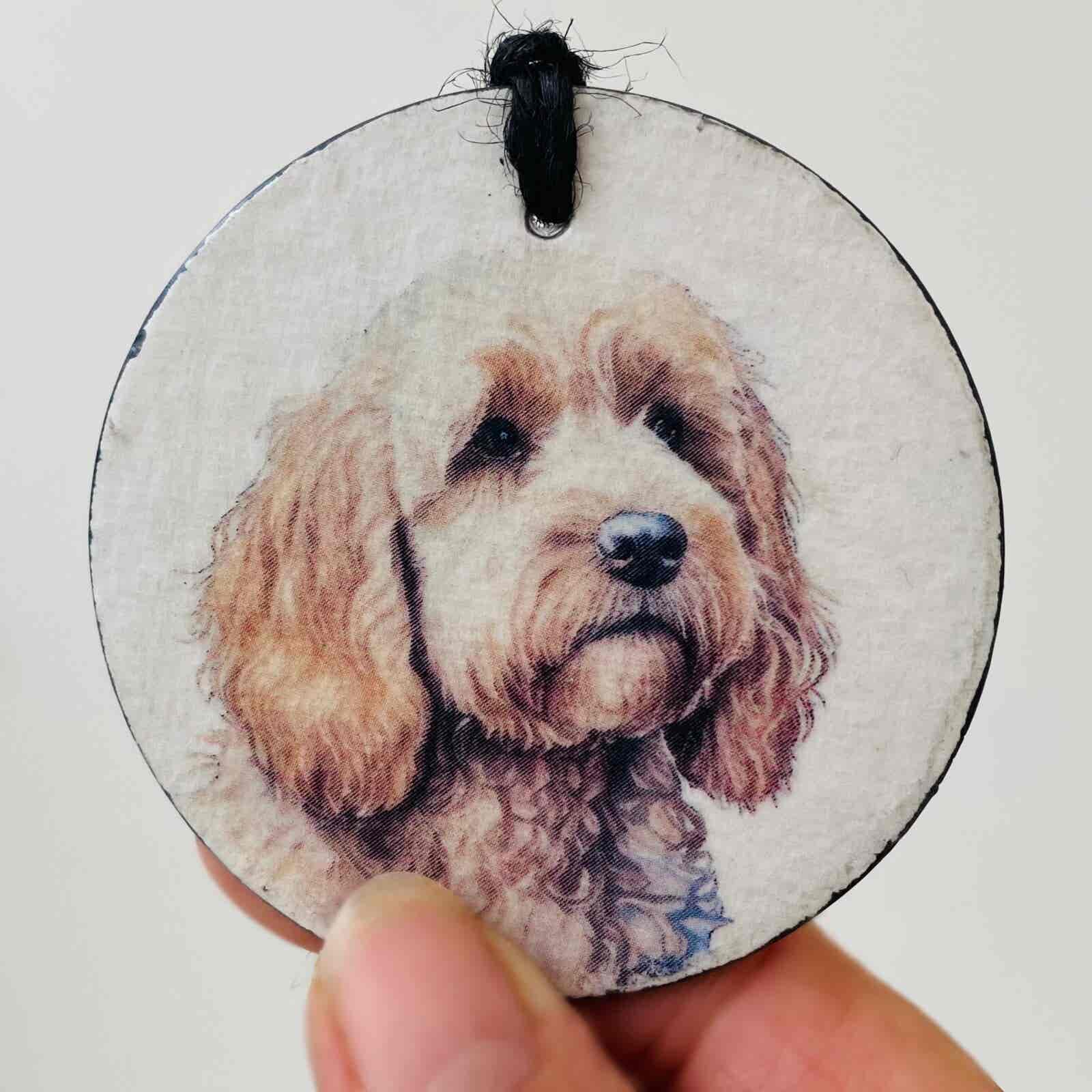 Water Colour Paint Effect Slate Circle - Dog Breeds - Cockapoo - Image 2