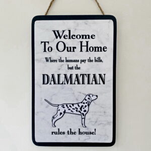 Dalmatian Welcome Plaque