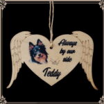 Personalised Angel Wings Pet Memorial Plaque