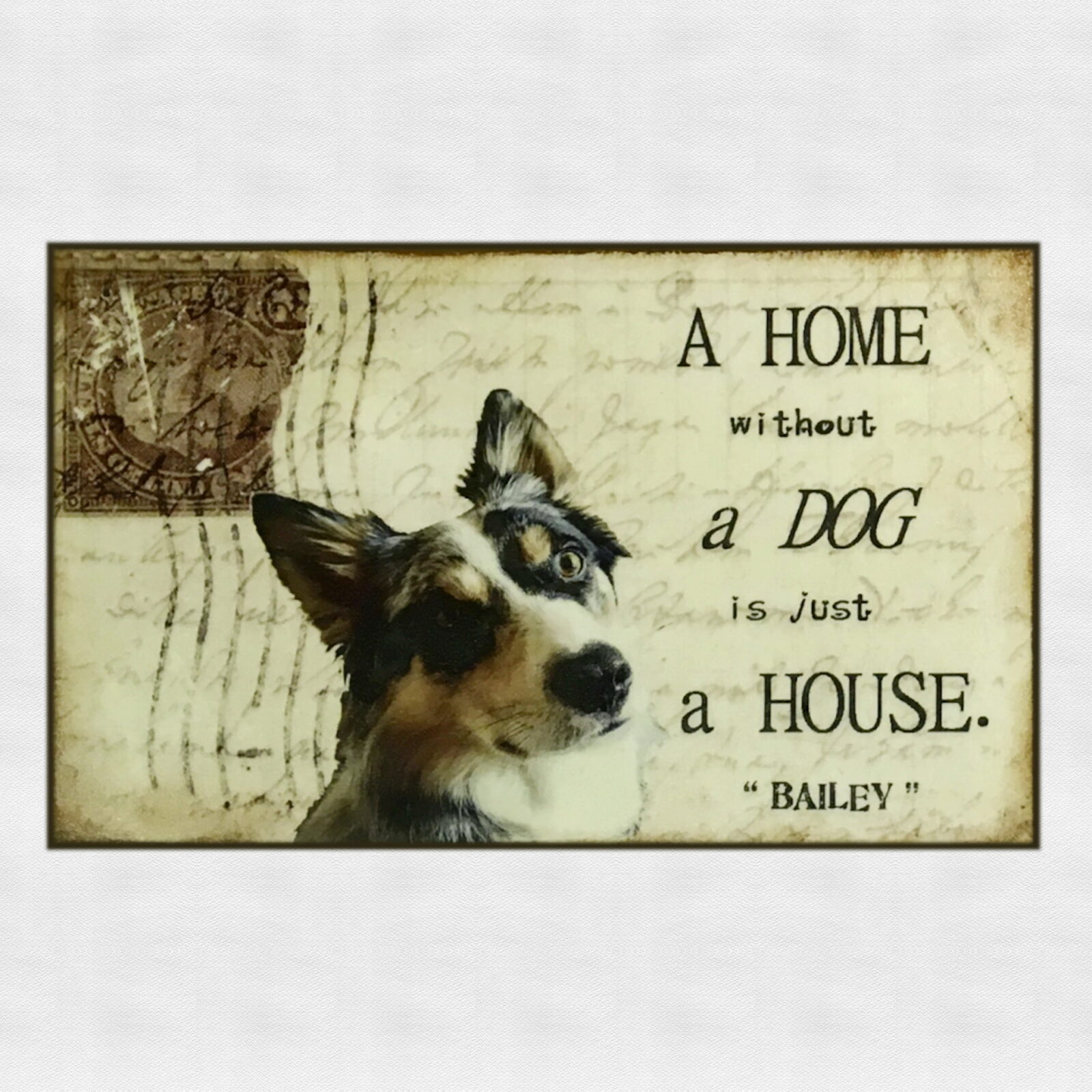 Personalised Pet Plaque - 'A Home Without ......... is Just a House'. - Image 26