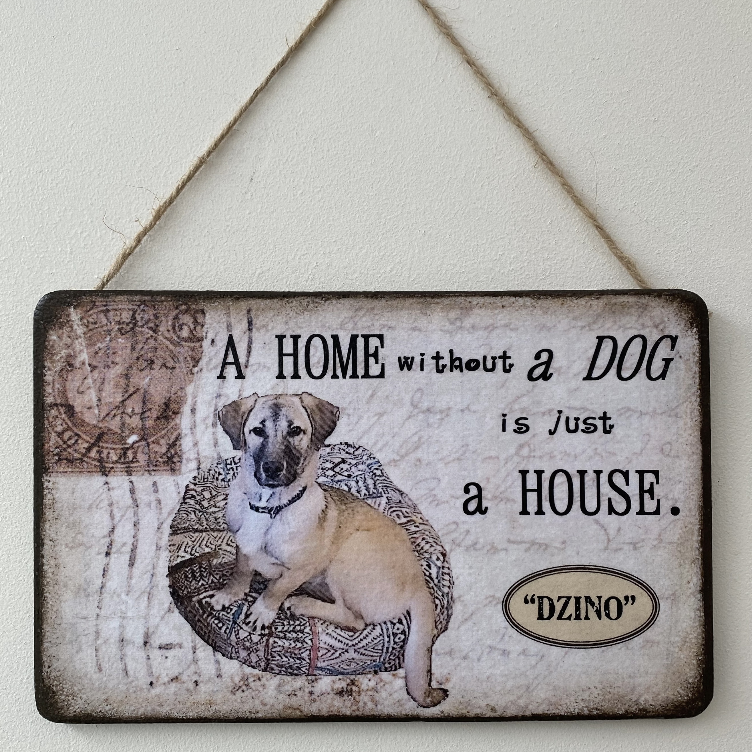 Personalised Pet Plaque - 'A Home Without ......... is Just a House'. - Image 22