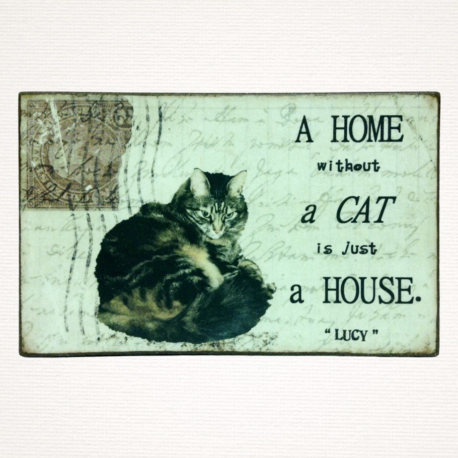 Personalised Pet Plaque - 'A Home Without ......... is Just a House'. - Image 4