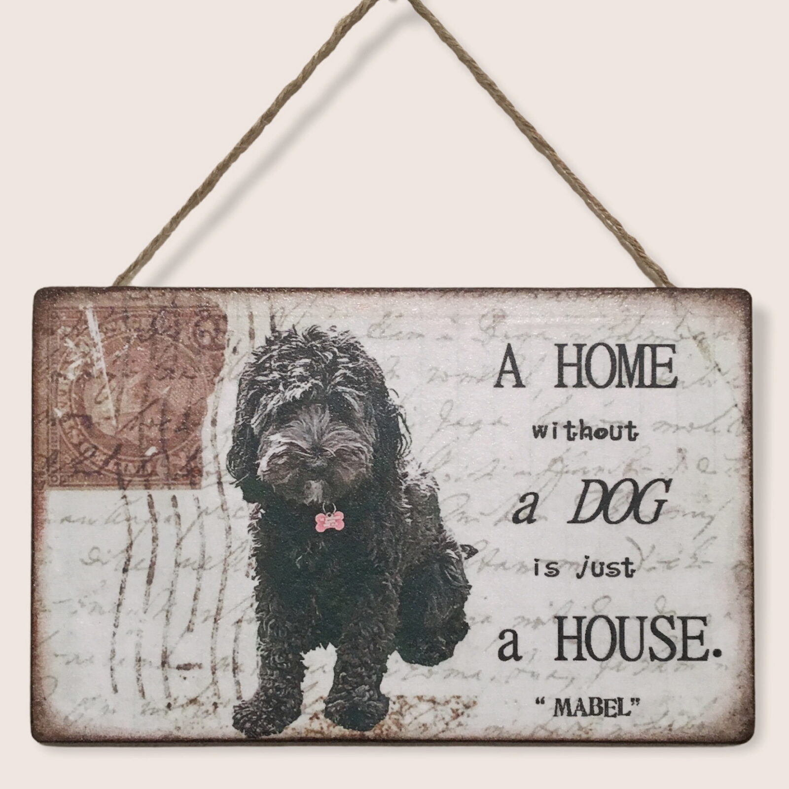 Personalised Pet Plaque - 'A Home Without ......... is Just a House'. - Image 24