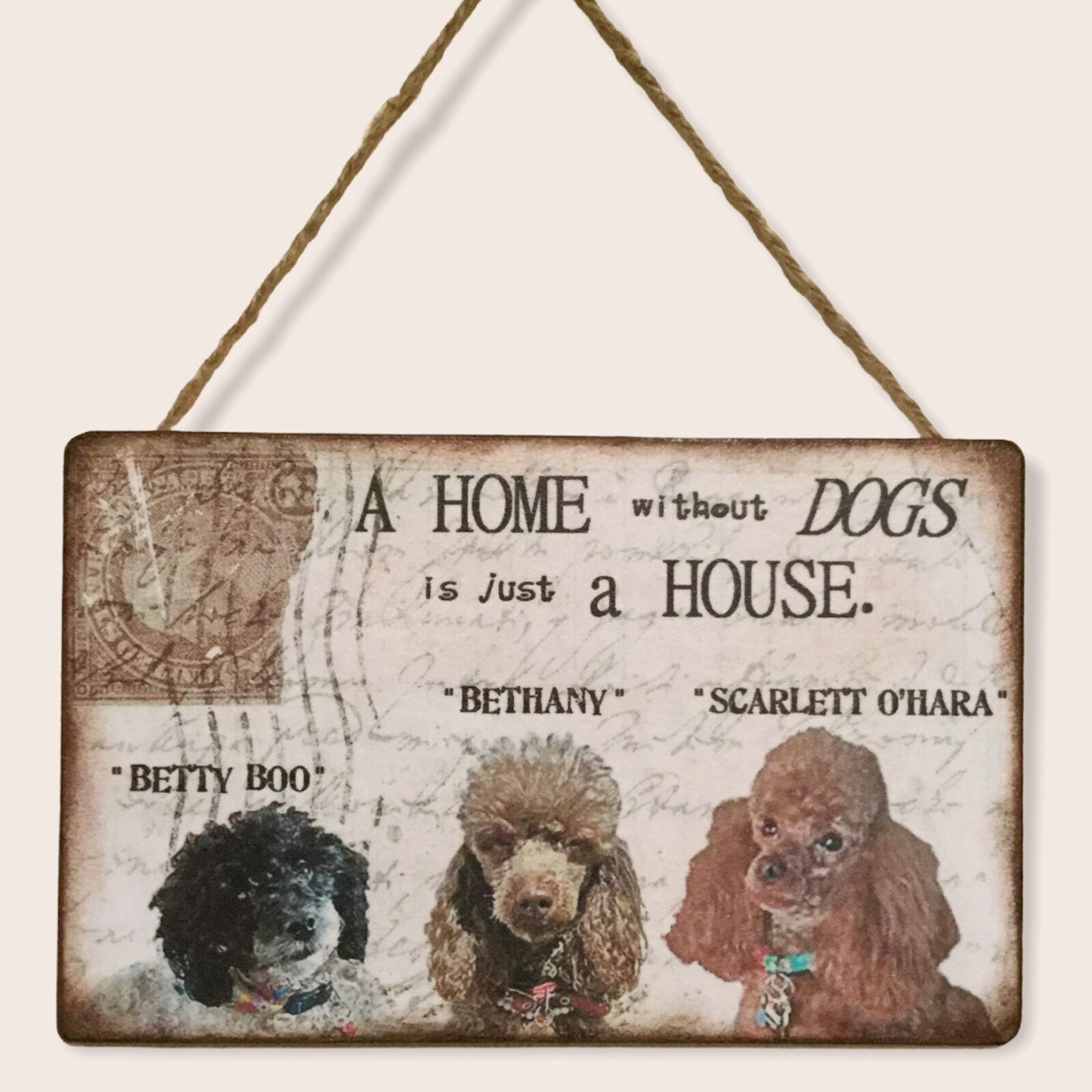 Personalised Pet Plaque - 'A Home Without ......... is Just a House'. - Image 30
