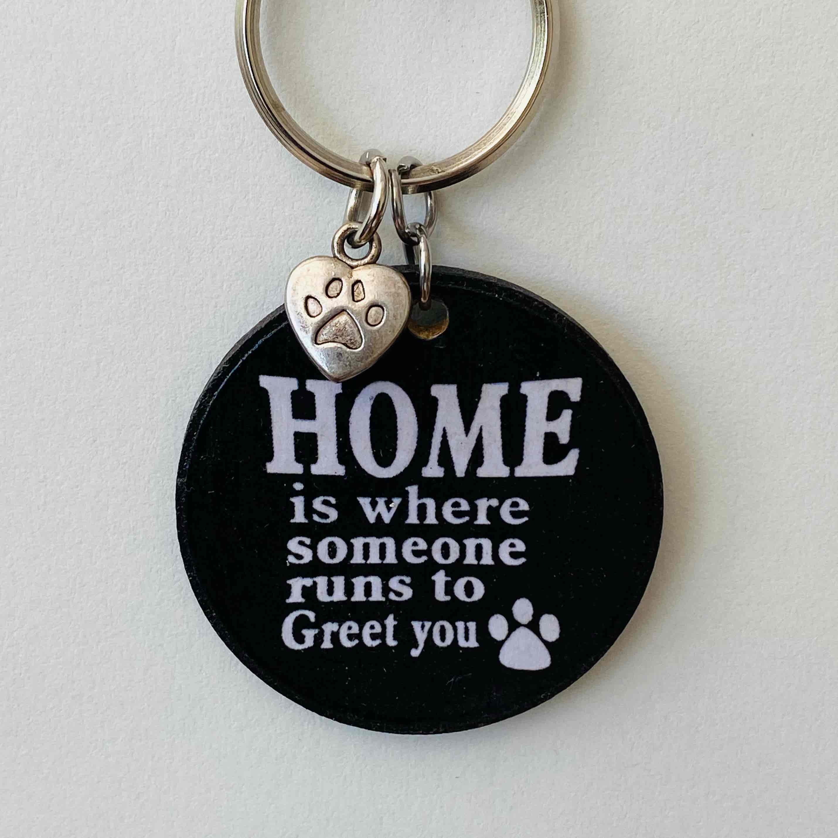 Wooden Round Keyrings - Various Designs - Image 4