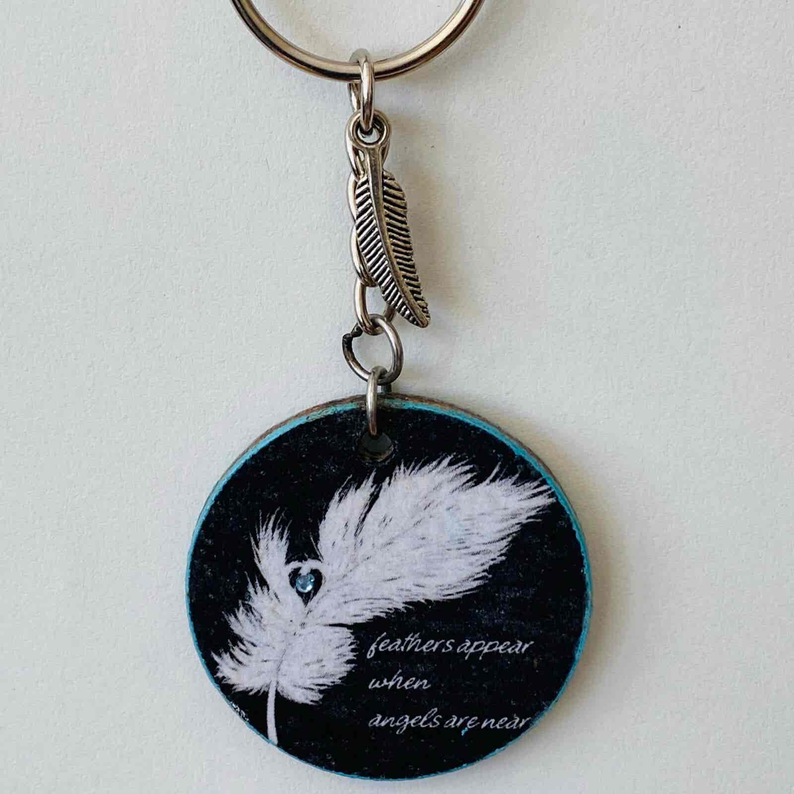 Wooden Round Keyrings - Various Designs - Image 14