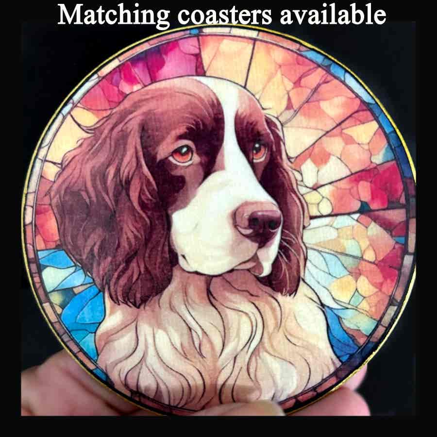 Faux Stain Glass Sun Catcher - Springer Spaniel 2 - Image 3