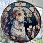 Faux Stain Glass Sun Catcher - Jack Russell Terrier