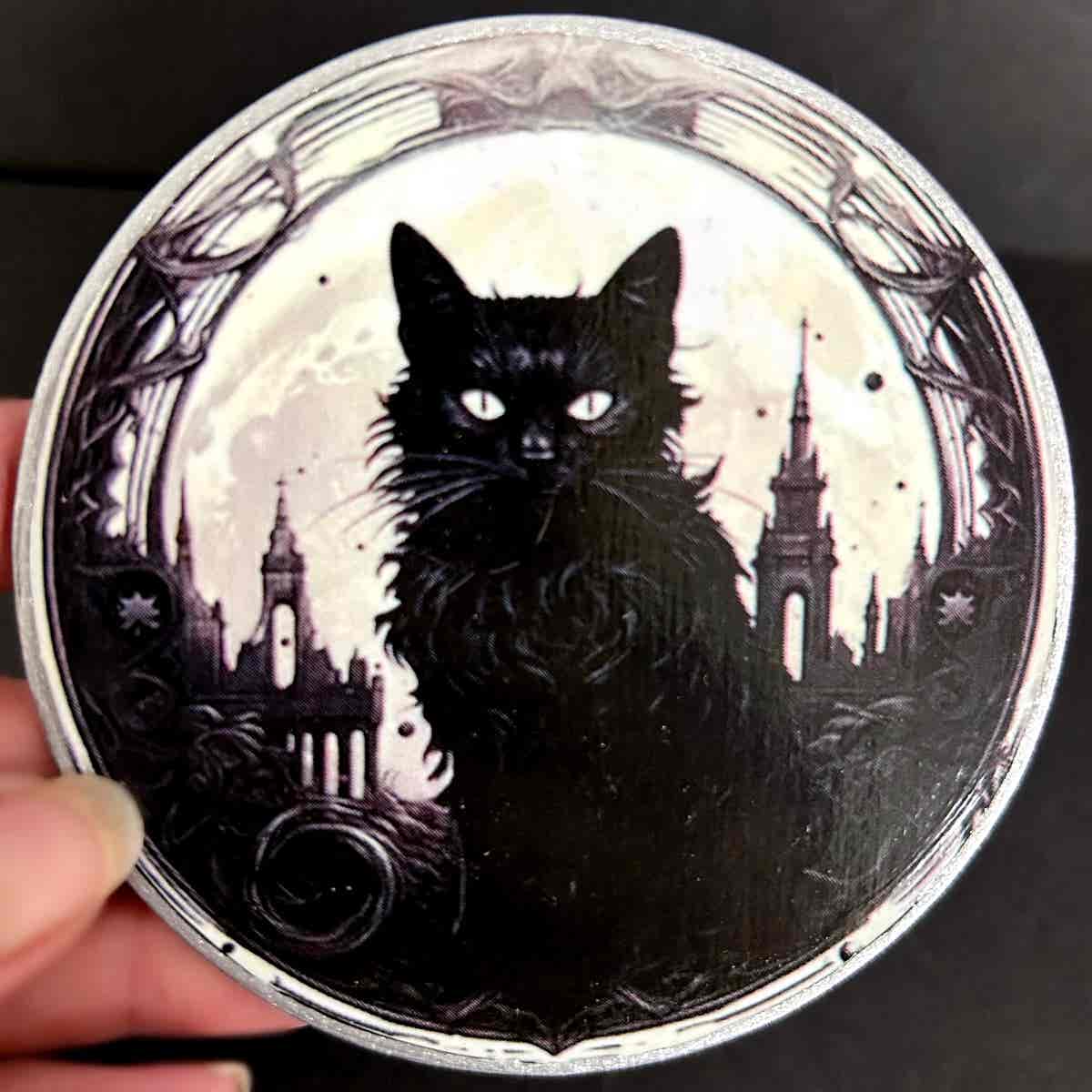 Faux Stain Glass Coasters - Cats - Image 20