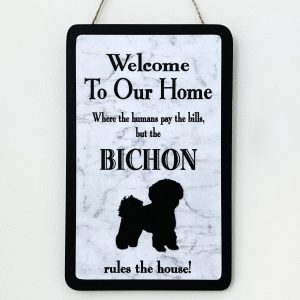 Bichon Welcome Plaque