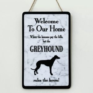 Greyhound Welcome Plaque