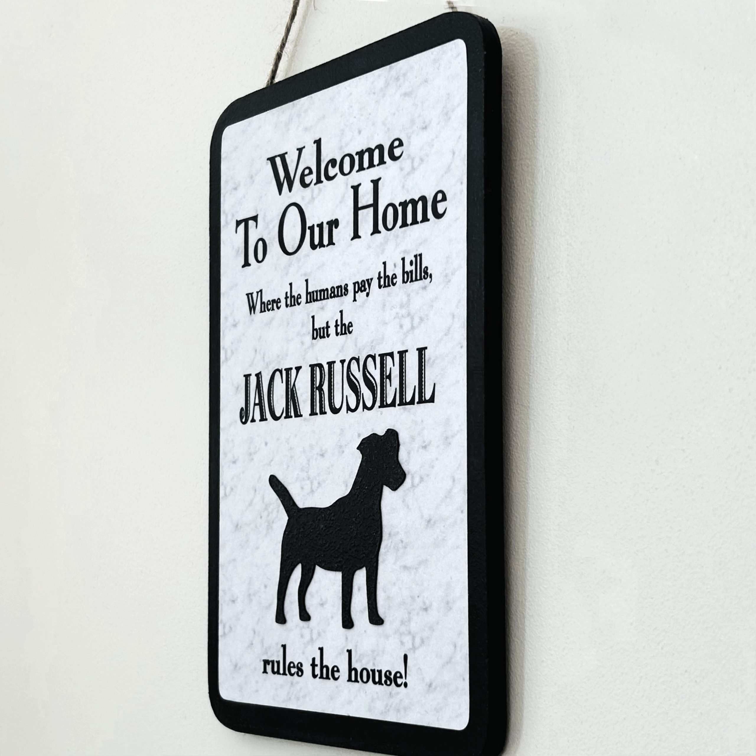 Jack Russell Welcome Plaque - Image 3