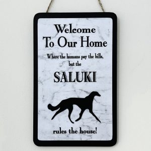 Saluki Welcome Plaque