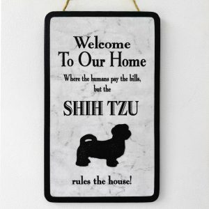 Shih Tzu (Style 2) Welcome Plaque