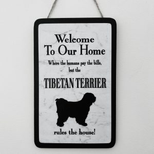 Tibetan Terrier Welcome Plaque
