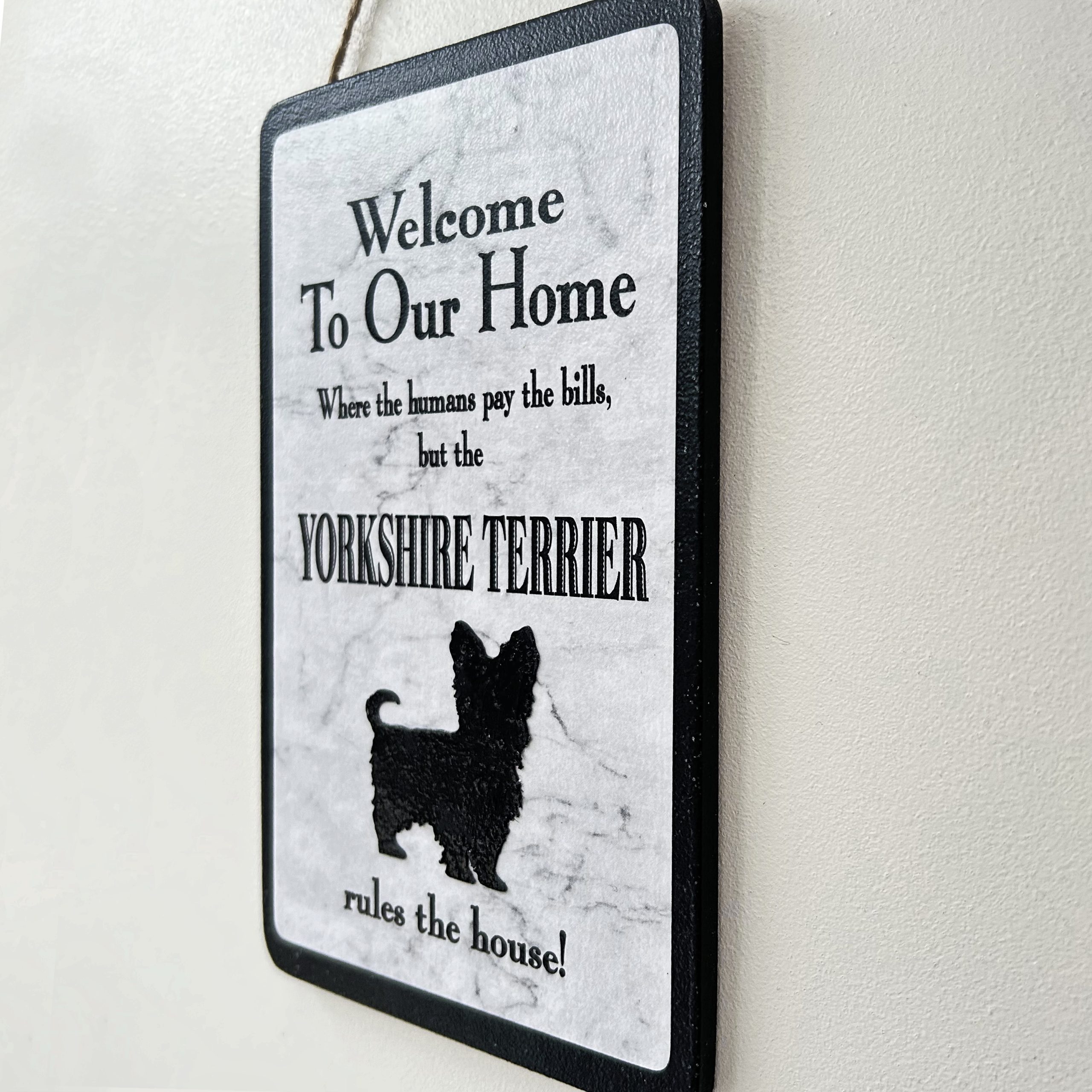 Yorkshire Terrier Welcome Plaque - Image 3